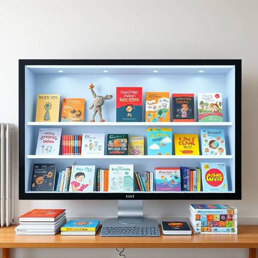 Imagen representativa de recursos educativos, mostrando libros, videos y documentos en una pantalla